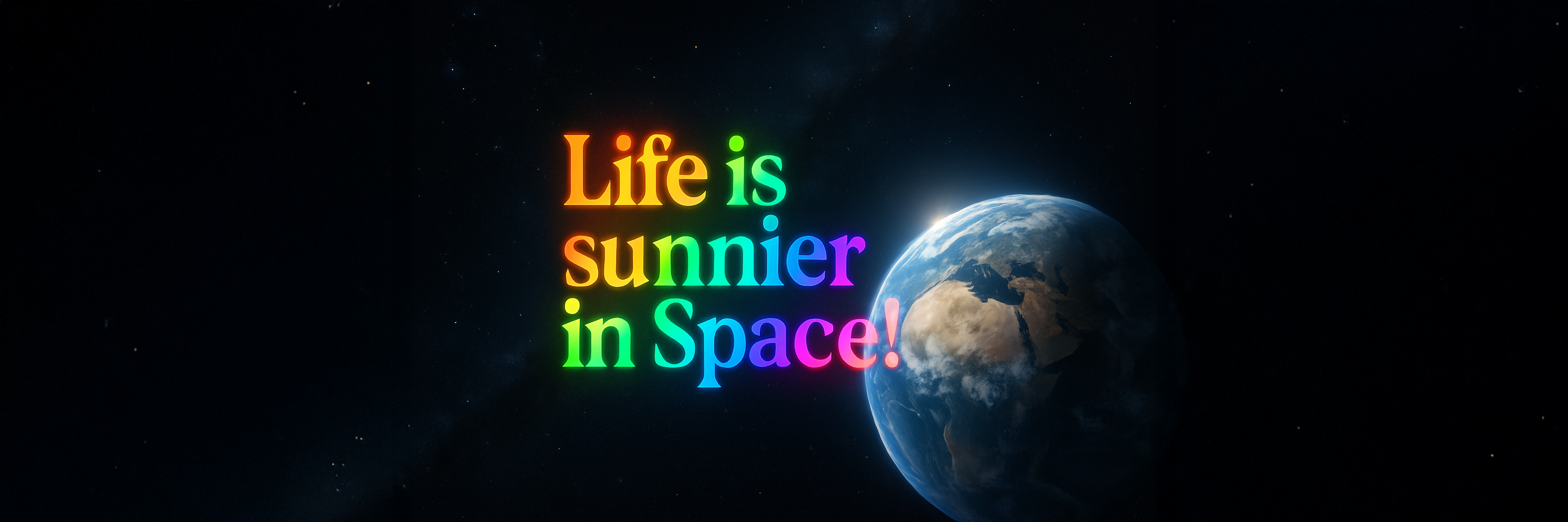 Life is sunnier in Space!